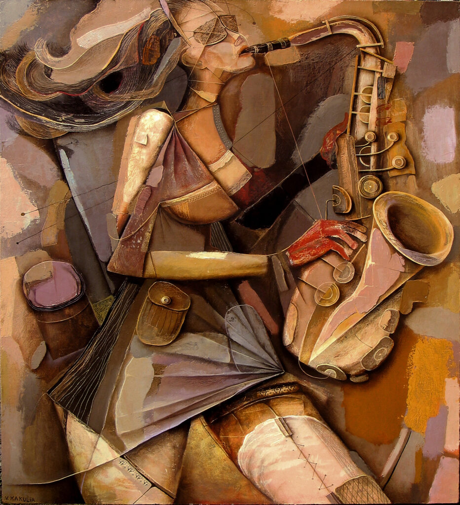 Girl with saxaphone
