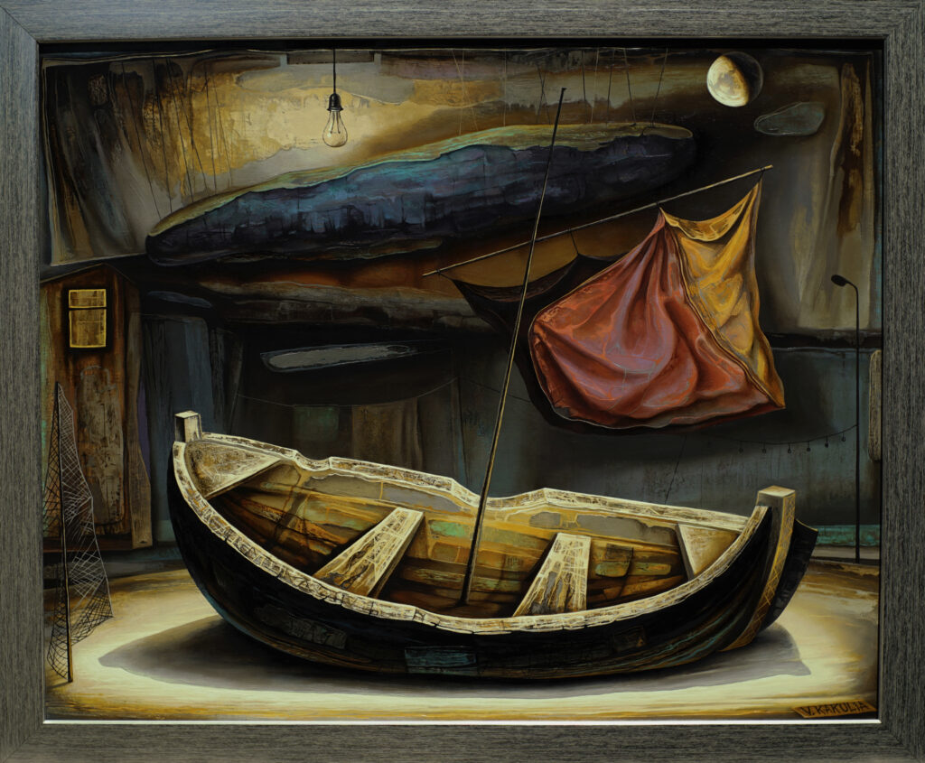 Moonlight. boat